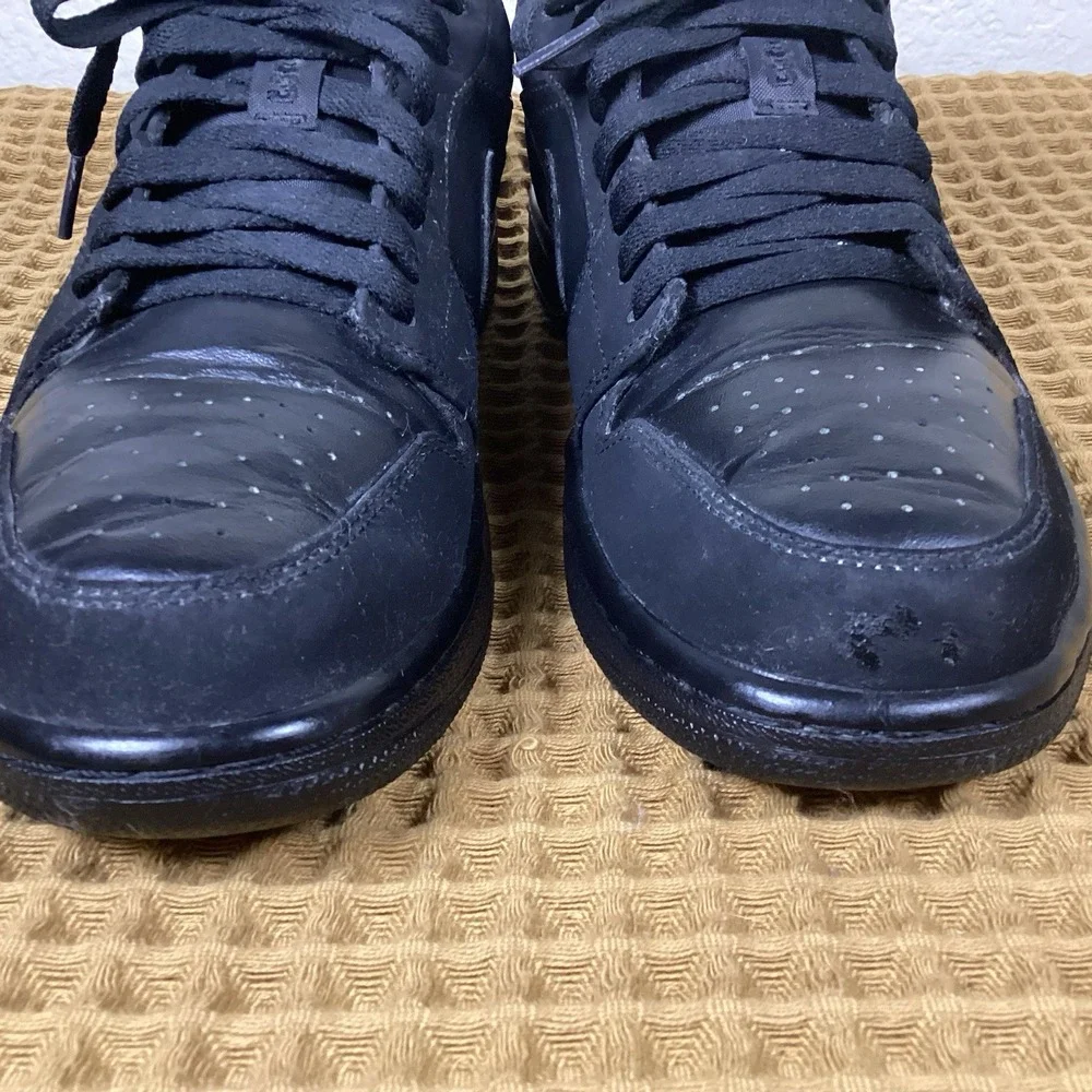 Nike Air Jordan 1 Mens Sz 9 Triple Black 553558-025 2016 Shoes Sneakers